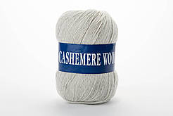 Пряжа кашемірова Lana Cashemere Wool, Color No.1018 світло-сірий натуральний