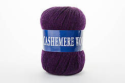 Пряжа кашемірова Lana Cashemere Wool, Color No.1026 баклажан