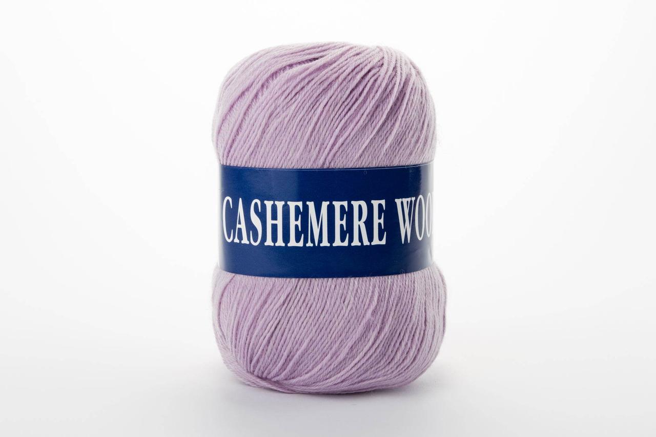 Пряжа кашемірова Lana Cashemere Wool, Color No.1029 світло-бузковий, фото 1