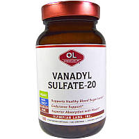 Ванадий сульфат, Vanadyl Sulfate, Olympian Labs Inc., 100 капсул