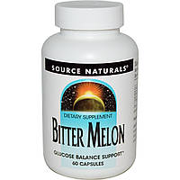 Экстракт горькой дыни, Source Naturals, 60 капсул