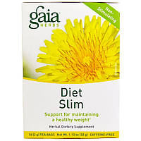 Gaia Herbs, Для похудения, без кофеина, 16 пакетиков, 1,13 унции (32 г)