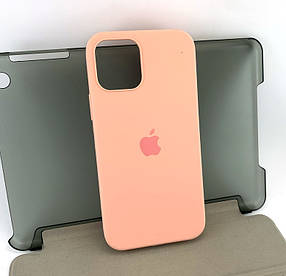 Чохол на iPhone 12, iPhone 12 Pro накладка на бампер протиударний Original Silicone Case рожевий