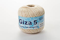 Пряжа Mondial Giza 5, Color No.0665 світлий беж