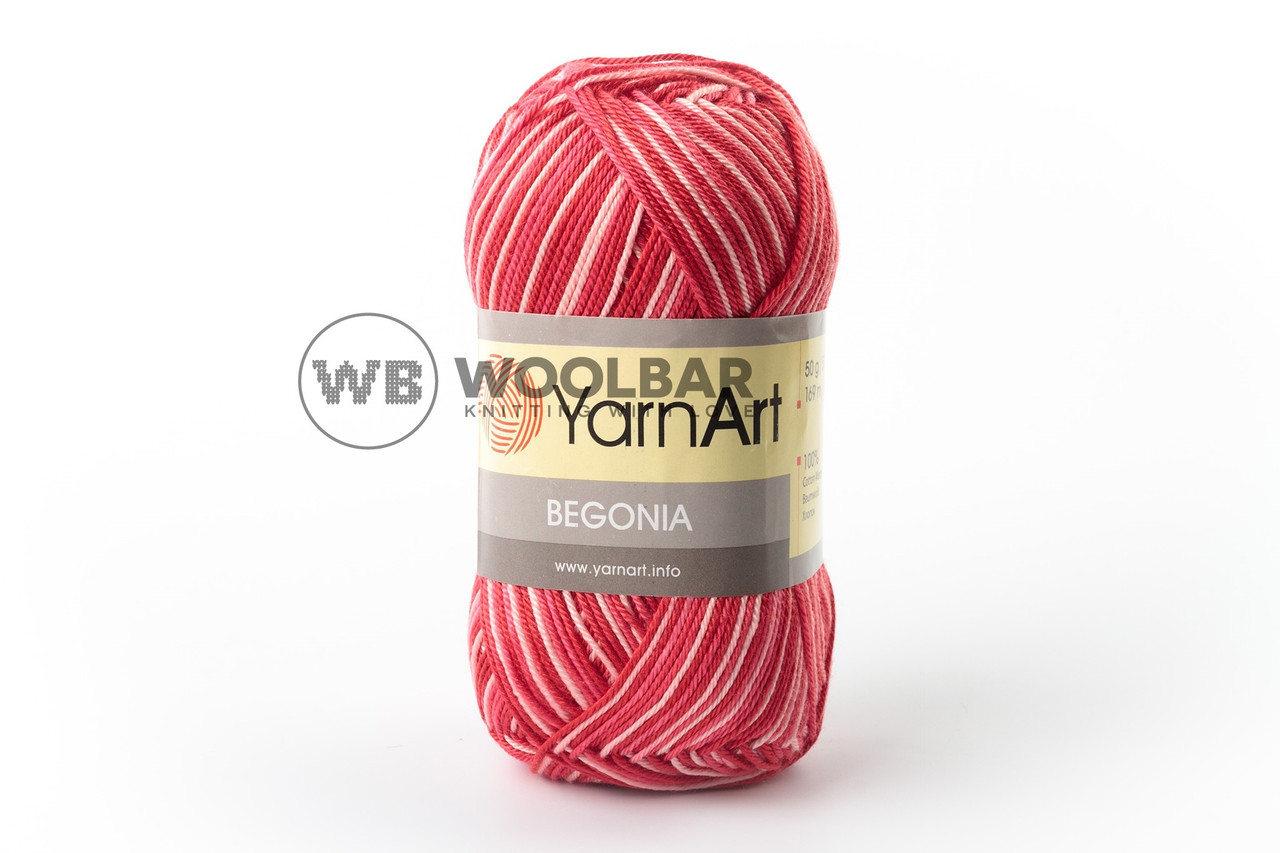 Пряжа YarnArt Begonia Melange 91 червоний меланж