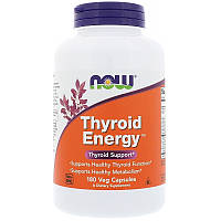 Поддержка щитовидной железы, Thyroid Energy, Now Foods, 180 кап.