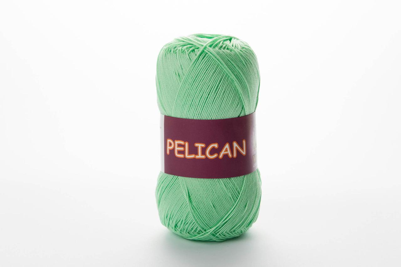 Пряжа бавовняна Vita Cotton Pelican, Color No.3964 салатово-зелений