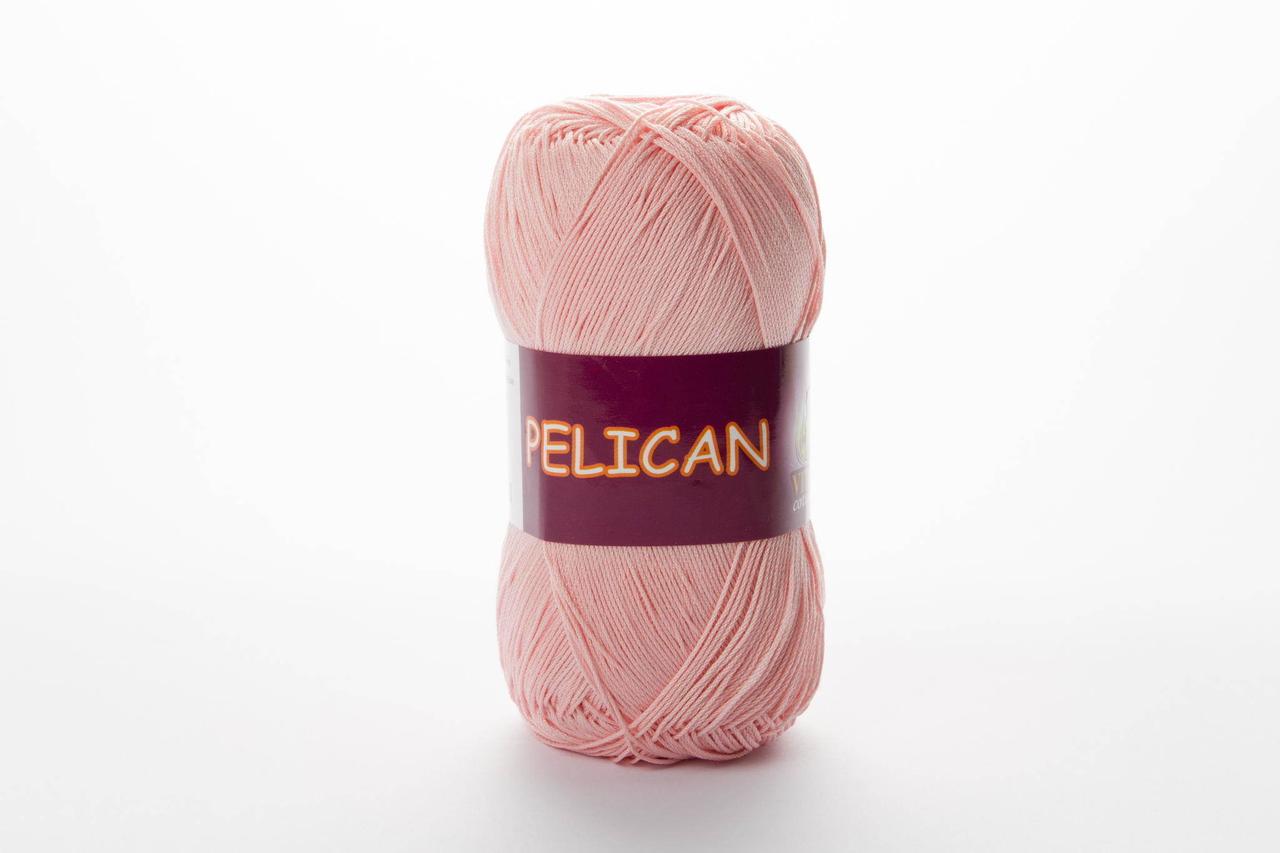 Пряжа бавовняна Vita Cotton Pelican, Color No.3956 світло-рожевий