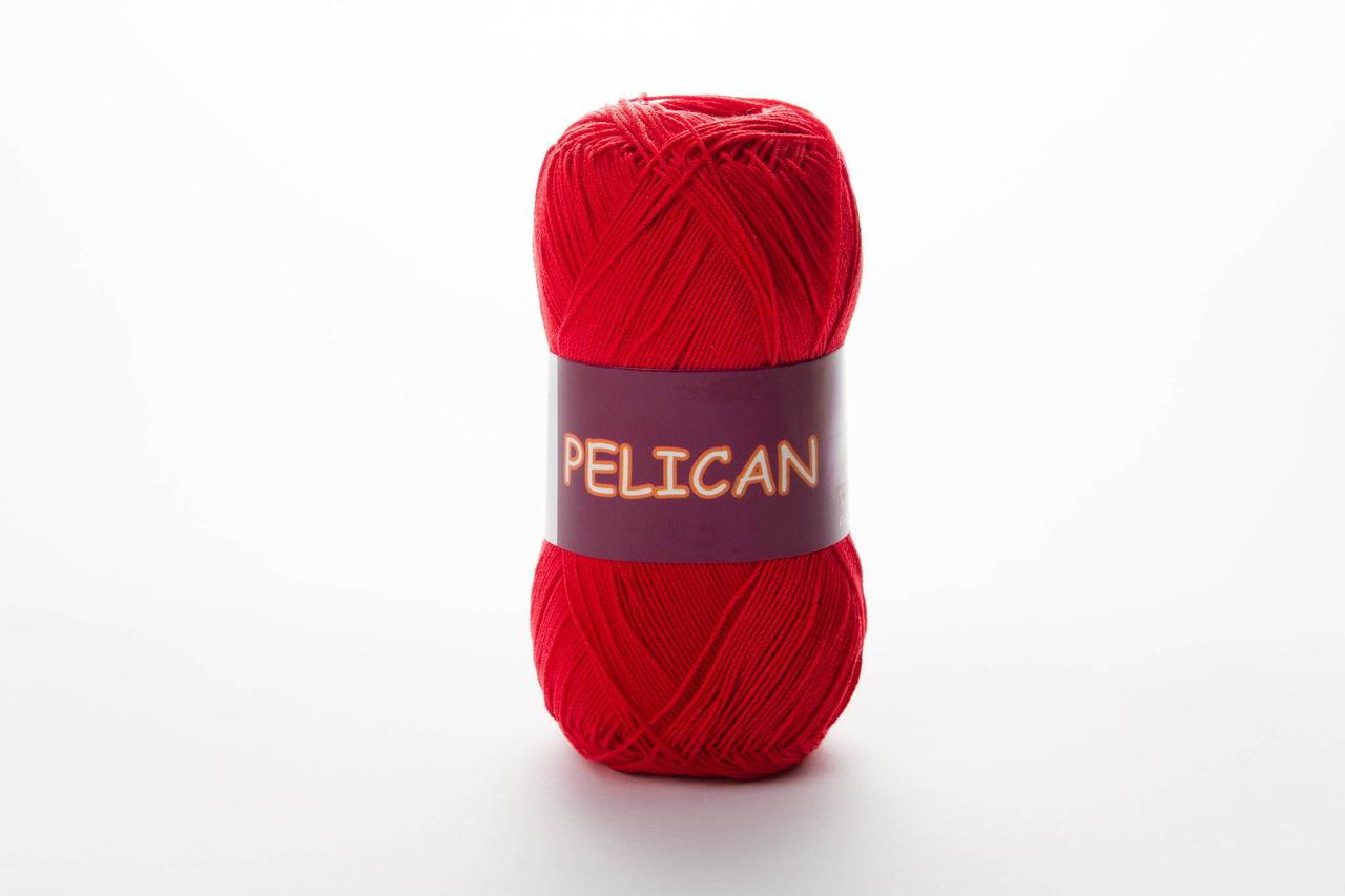 Пряжа бавовняна Vita Cotton Pelican, Color No.3966 червоний
