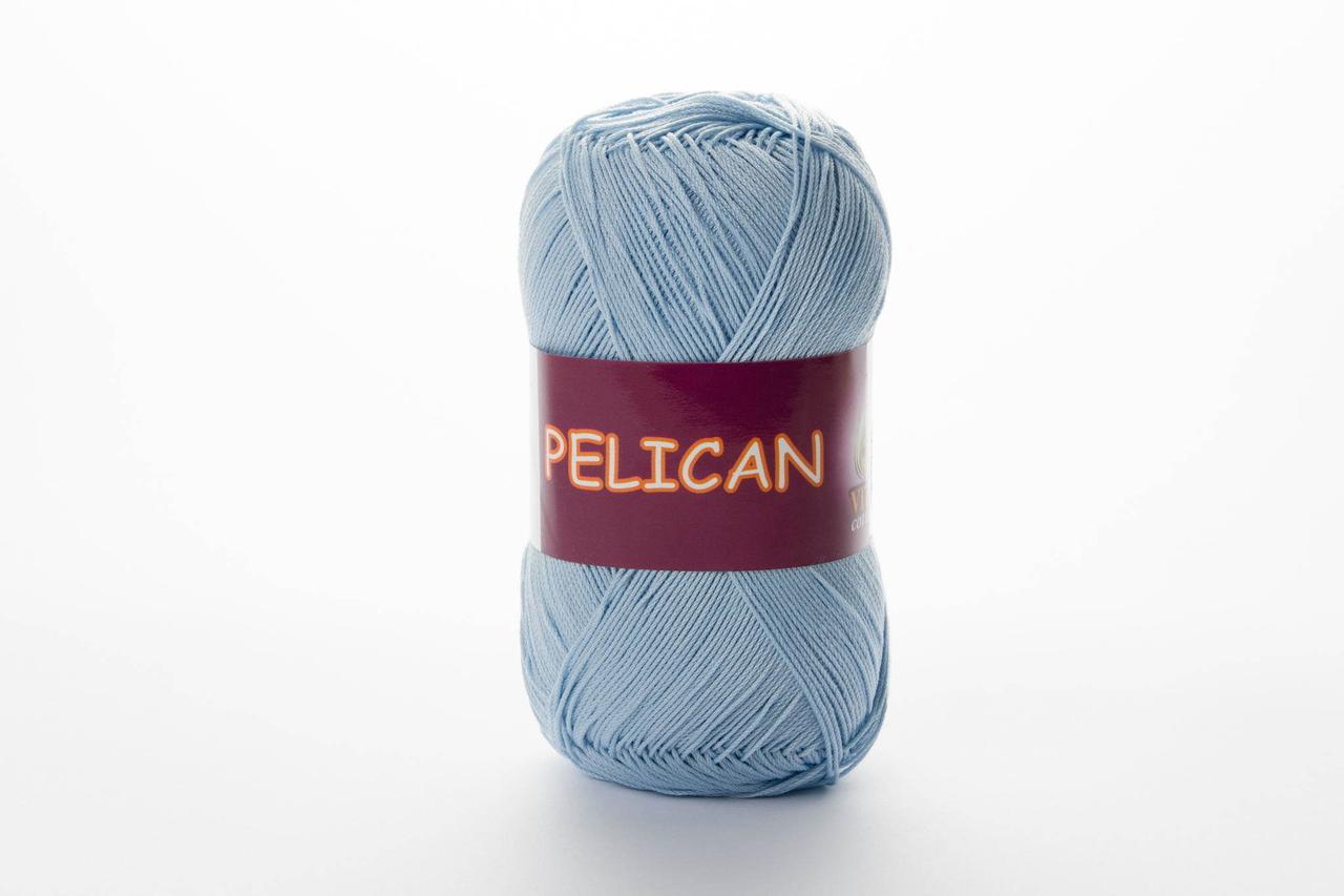 Пряжа бавовняна Vita Cotton Pelican, Color No.3974 світло-блакитний