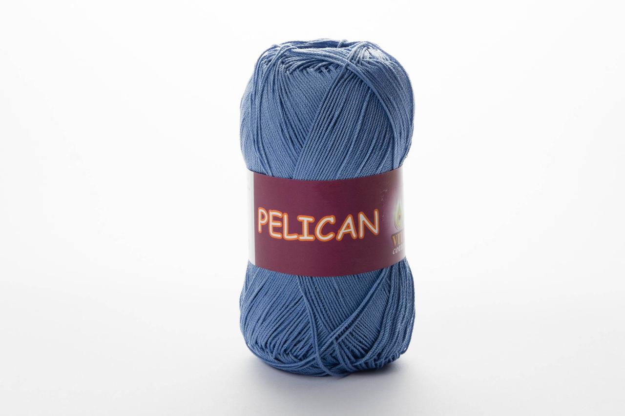 Пряжа бавовняна Vita Cotton Pelican, Color No.3975 насичений блакитний