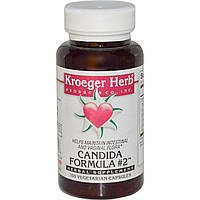 Кандида формула 2, Candida Formula #2, Kroeger Herb Co, 100 капсул