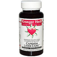 Кандида уход для печени, Candida Liver Care, Kroeger Herb Co, 100 кап.