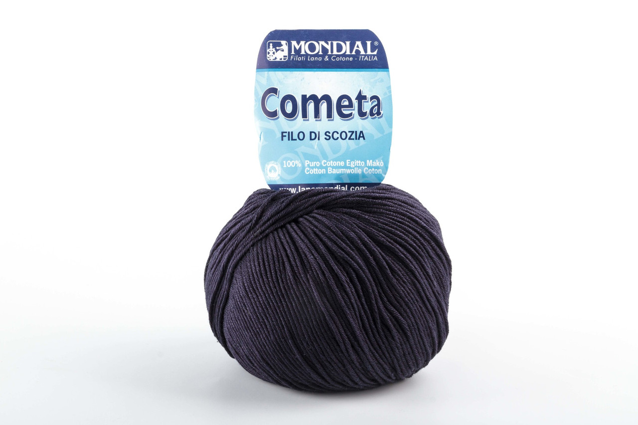 Пряжа Mondial Cometa, Color No.0126 темно-синій