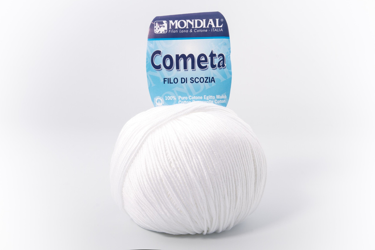 Пряжа Mondial Cometa 0100 білий