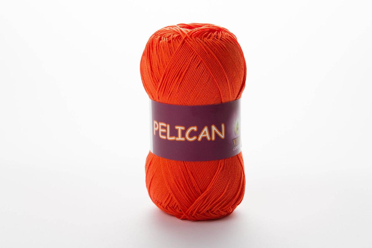 Пряжа бавовняна Vita Cotton Pelican, Color No.3994 морквяний