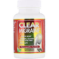 Clear Products, Clear Migraine при мигренях, 60 капсул