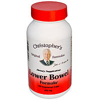 Помощь кишечнику, Lower Bowel, Christopher's Original Formulas, 100 капсул