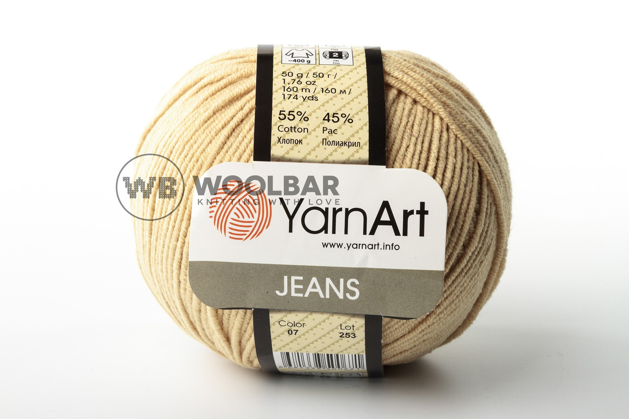Пряжа YarnArt Jeans 07 тілесний