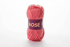 Пряжа бавовняна Vita Cotton Rose, Color No.3905 рожевий корал