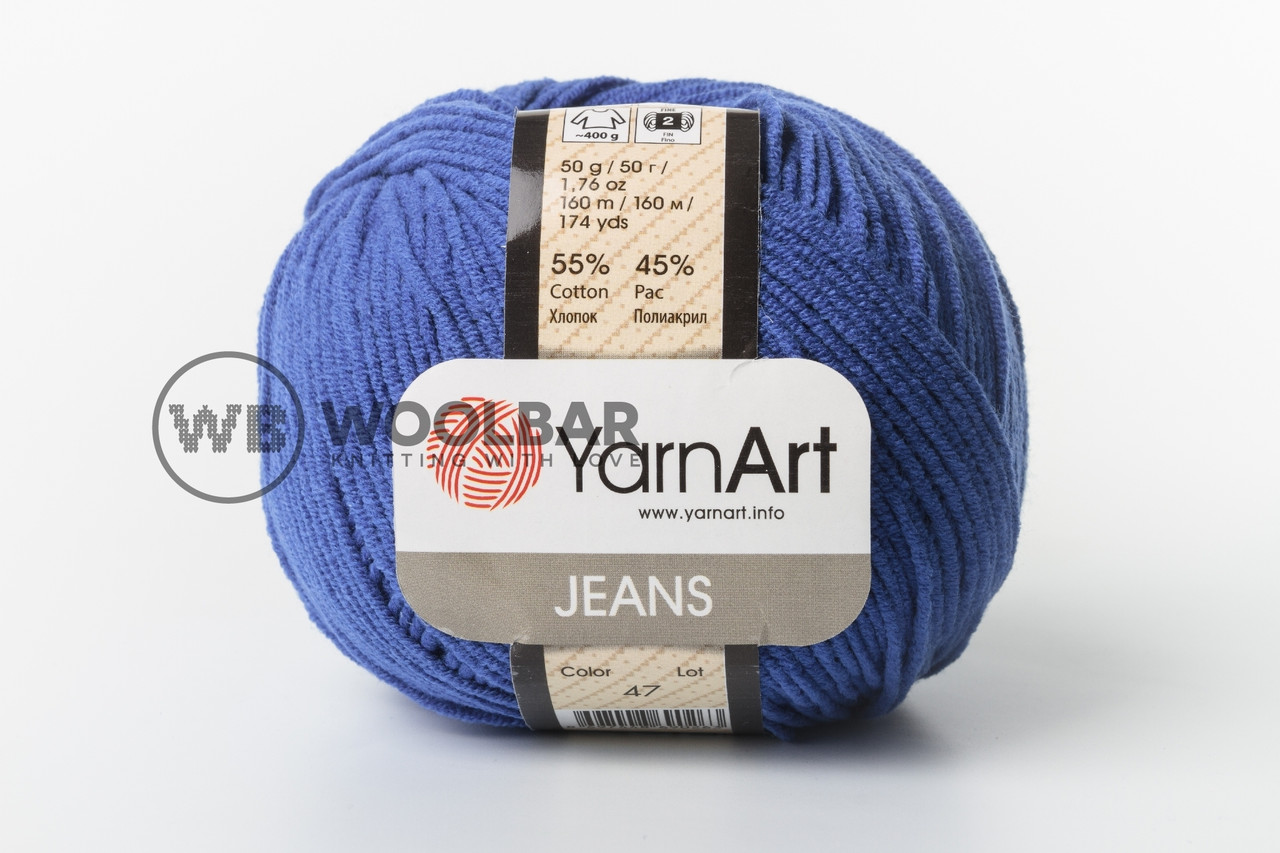Пряжа YarnArt Jeans 47 василек