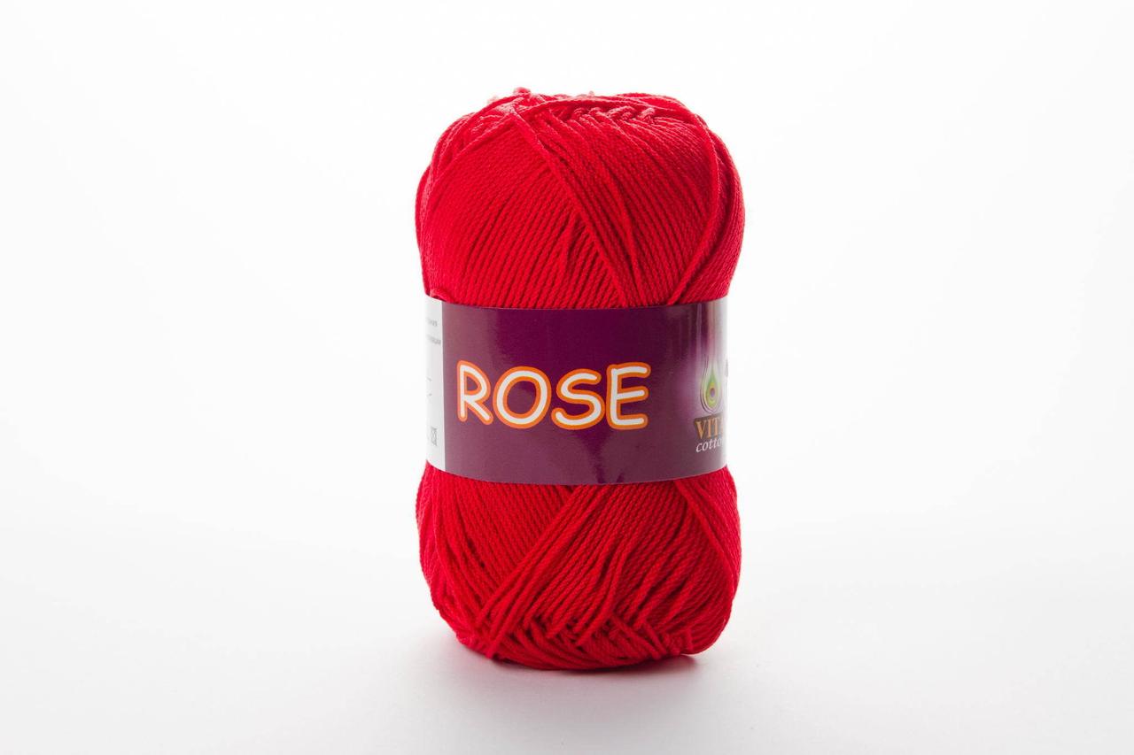 Пряжа бавовняна Vita Cotton Rose, Color No.3917 малина