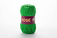 Пряжа хлопковая Vita Cotton Rose, Color No.3935 зелёный