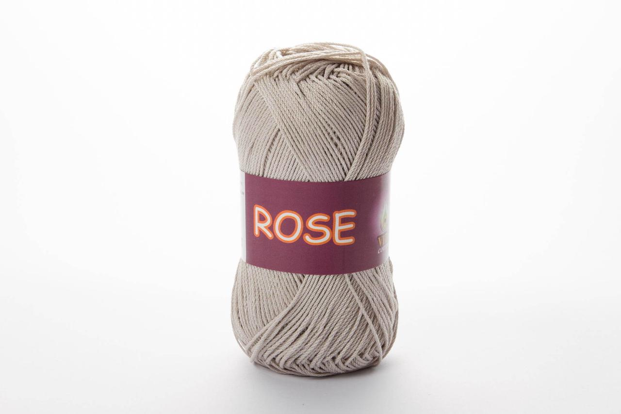 Пряжа хлопковая Vita Cotton Rose, Color No.3939 светло-серый - фото 1 - id-p1293983820