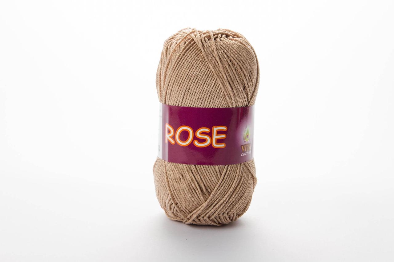 Пряжа бавовняна Vita Cotton Rose, Color No.3943 беж