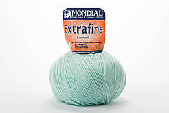 Пряжа Mondial Extrafine Superwash, Color No.0026 світла бірюза