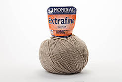 Пряжа Mondial Extrafine Superwash, Color No.0400 сіро-коричневий