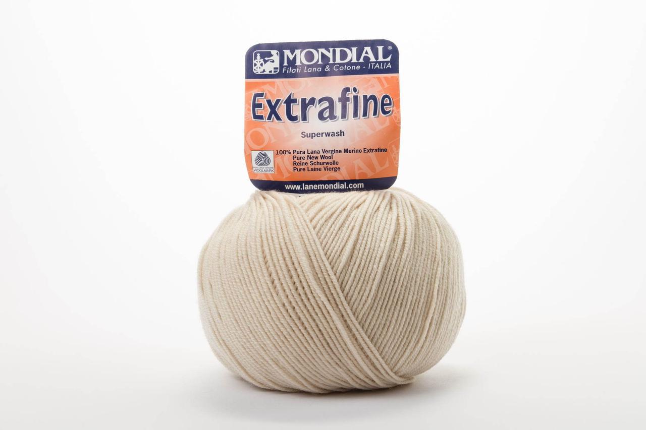 Пряжа Mondial Extrafine Superwash 0501 світлий беж