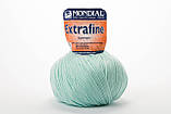 Пряжа Mondial Extrafine Superwash 0700 середній сірий, фото 3