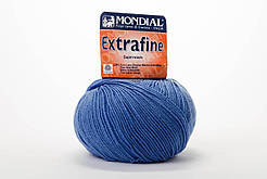 Пряжа Mondial Extrafine Superwash, Color No.0765 темно-блакитний