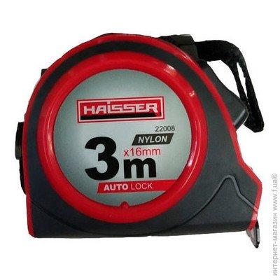 Рулетка Haisser 22008 3 м 16 мм, фото 1