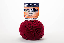 Пряжа Mondial Extrafine Superwash, Color No.0808 бордо