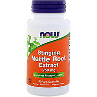 Корень Крапивы, Nettle Root, Now Foods, 250 мг, 90 капсул