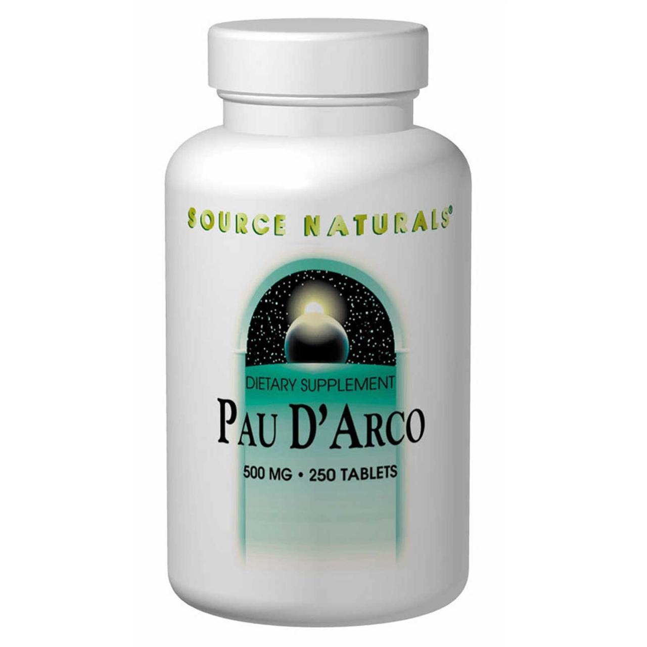 По д'арко, Pau D'Arco, Source Naturals, 500 мг, 250 таблеток - фото 1 - id-p1294053443