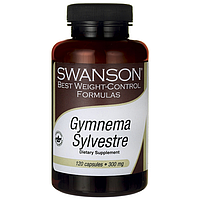 Джимнема Сильвестра, Gymnema Sylvestre, Swanson, 300 мг, 120 капсул