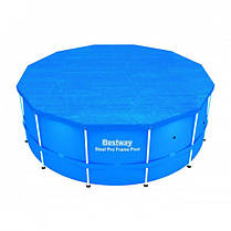 Басейн каркасний круглий Bestway 56420 366х122см Blue, фото 5