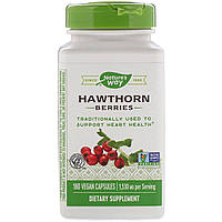 Боярышник, Hawthorn Berries, Nature's Way, 510 мг, 180 капсул