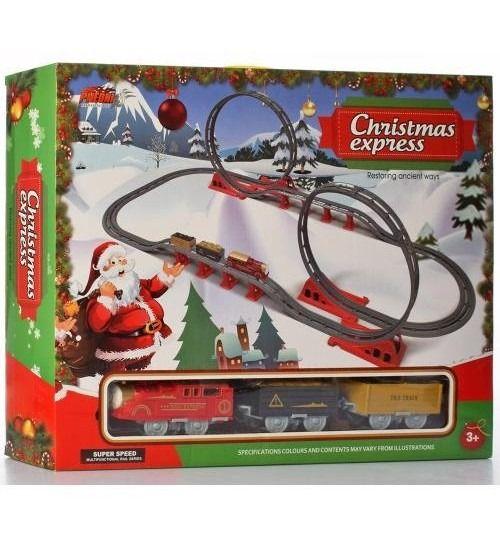 Залізниця 149-68-42 см, локомотив, 2 вагони, 12,5 см, муз, звук, на батарейці, у коробці, 50-39-9,5 см