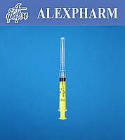 Шприц одноразовий 2мл Луер-Лок, з голкою 23G 0,6*30мм  уп/150шт