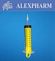 Шприц одноразовий 100мл КатетерТип адаптером Luer, без голки уп/25шт ALEXPHARM