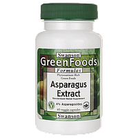 Экстракт Спаржы, Asparagus Extract, Swanson, 60 капсул