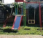 Дитячий ігровий комплекс для вулиці "Гамма" з гойдалками і гіркою, фото 3