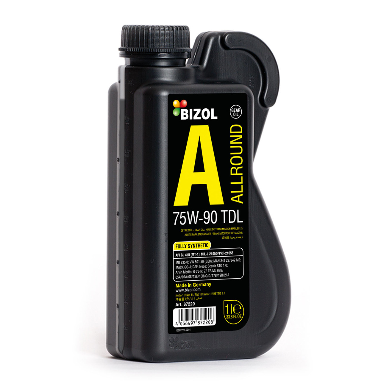 BIZOL Allround Gear Oil TDL 75W-90 UNI 1л (B87220/B88220) Синтетичне трансмісійне масло