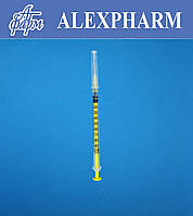 Шприц Інсуліновий 1мл зі з'ємною голкою 27G 0,4*13мм уп/200шт