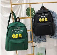 Шкільні тканинні рюкзаки з качечками, фото 4