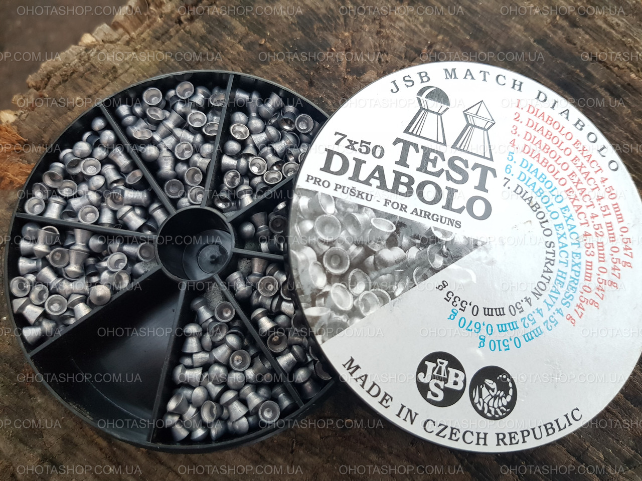 Пули JSB Exact Diablo Test 4,5 MM 0,510; 0,547; 0,670 ГР. (350 ШТ), фото 1